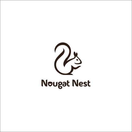 Simple yet elegant Squirrel design Diseño de Greycell design
