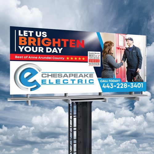 Chesapeake Electric Billboard Design by SoftSkills