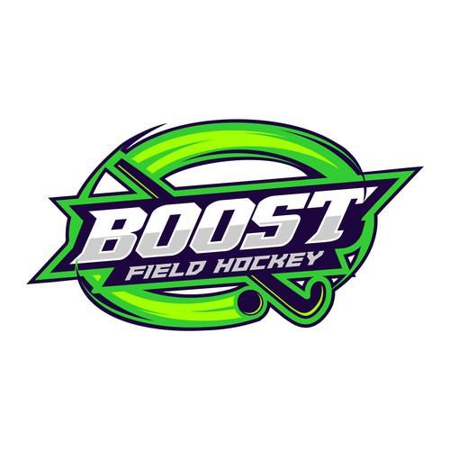 purple field hockey logo