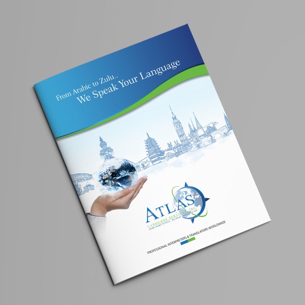 Design by brdo99 titled "Brochure Atlas Language Services"