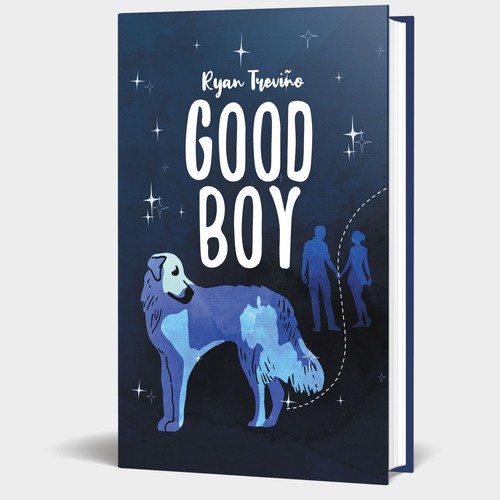 Book cover for dog novel Design by Particular