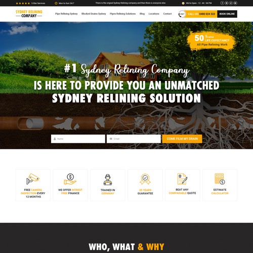 ⭐ SYDNEY PLUMBING COMPANY NEEDING FRESH NEW WEBSITE Design by Webwooter™