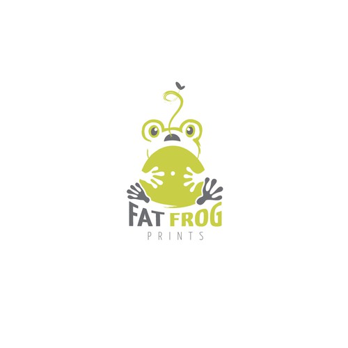 Logo Design for FAT FROG PRINTS | Logo design contest