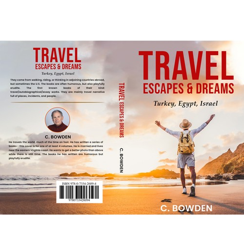 Cover for a travel/autobiography/brief essay book Design by NoBoundaries