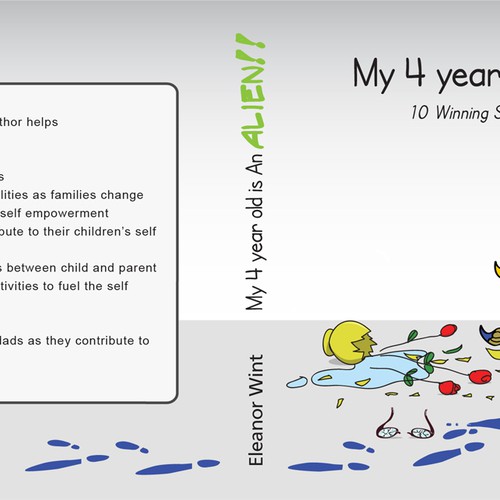 Create a book cover for "My 4 year old is An Alien!!" 10 Winning steps to Self-Concept formation デザイン by Id3aMan