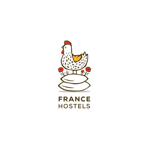 Create a corporate identity for a new french hostel operator Design by Desana