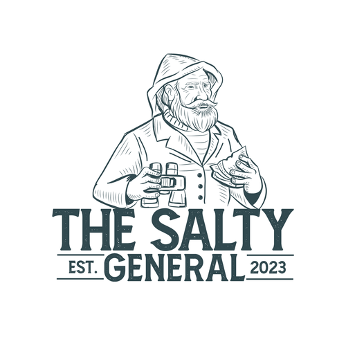 Salty New England General Store / sandwich shop combining classic text & modern imagery Design by Wuiing!