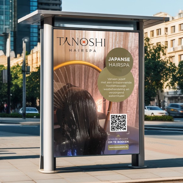 Tanoshi Hairspa Japanse hairspa poster