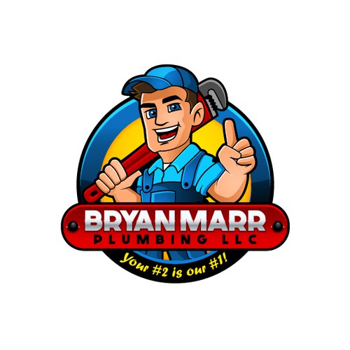 Help Bryan Marr Plumbing modernize their current logo-ontwerp door Deezign Depot