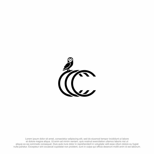 Business service logo with owl symbol Design by pronine9