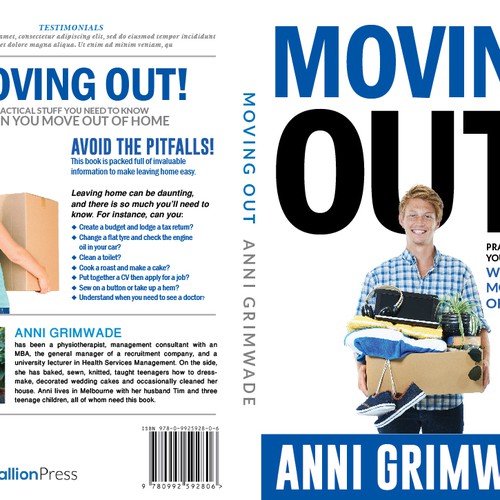 Design a fantastic cover for my book "Moving Out!" Design by machus4u