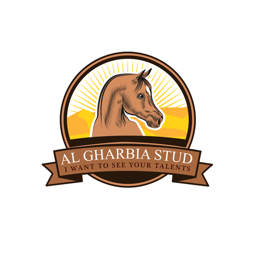 Arabian Horse LOGO Design by Rziko1