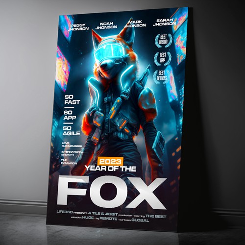 Design di Life360 2023 Year of the Fox Poster di CREA CO
