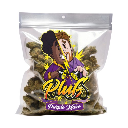 Design an urban looking label for a cannabis street brand that specializes in bulk flower sales Design by ratwork