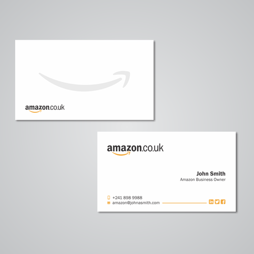 Business Card Design For Amazon Business Owner Business Card Contest 99designs