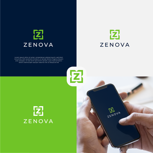 Zenova Logo: Revolutionary suite of health and wellness mobile apps Design by Alexa_27