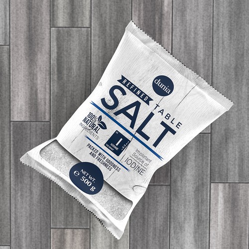 Newcomer in refined table salt business, need fresh design to attract new market-ontwerp door devel00per