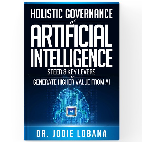 Man and Machine interaction - Book cover needed for Governance of Artificial Intelligence Design by NoBoundaries