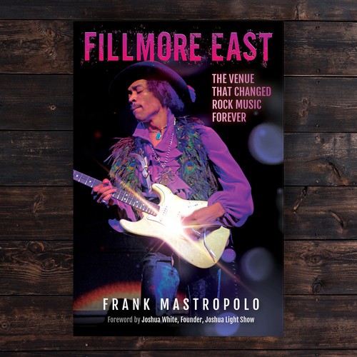 The cover of a photo book on Jimi Hendrix and the '60s greatest classic rock musicians Design by designers.dairy™