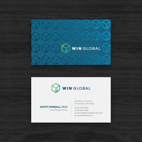 WIN Global Business Card Design-ontwerp door Rakibh