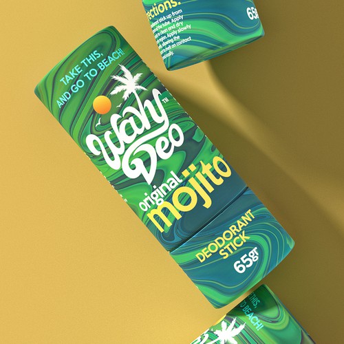 Design creative product packaging for an up and coming deodorant brand! Design by Meln