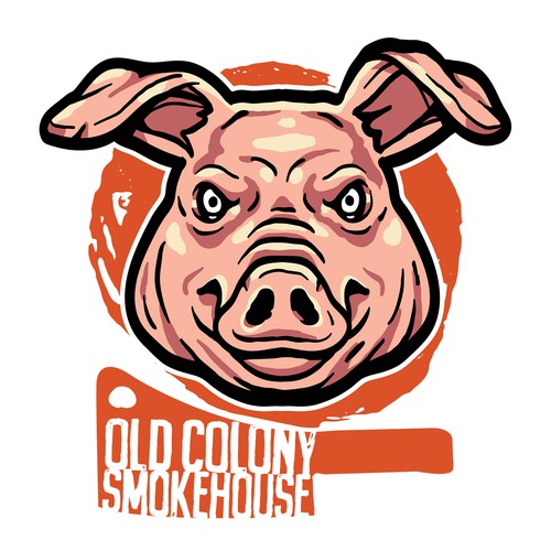 Design a gritty, valiant pig for our barbecue restaurant Design by swayzo