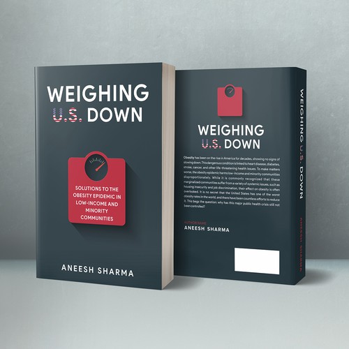 Book Cover: Non-fiction book on the obesity epidemic. Front, back, and spine - paperback & ebook. Design réalisé par kmohan