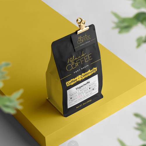 Black Coffee Bags Design by duwi.sleman