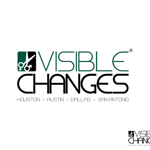 Create a new logo for Visible Changes Hair Salons Diseño de Son9odesi9n