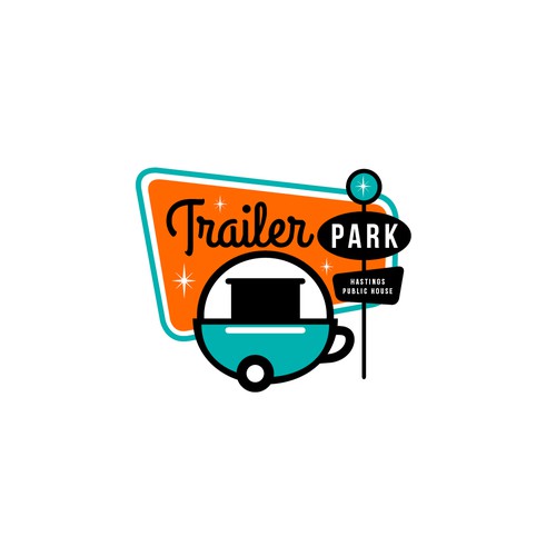 Retro Food Trailer logo needed😁 Design by CrankyBear