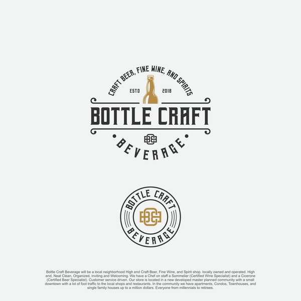 Design by wiro212 titled "Get Crafty for Bottle Craft"