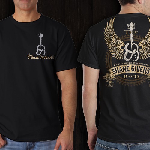 create a t-shirt design for an emerging country rock/southern rock band Design by *DCLA*