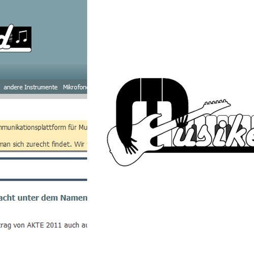 Logo Design for Musiker Board Design by rockinmunky