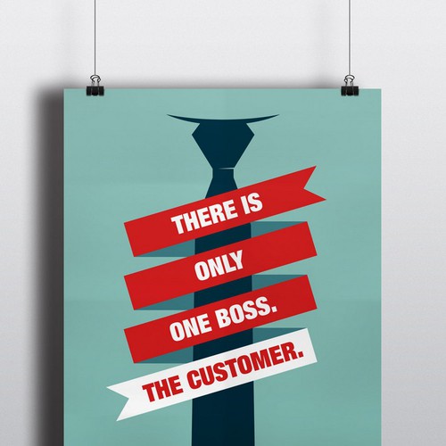 Poster "there is only one boss. customer." for startup vitamins | Postcard, flyer or contest | 99designs