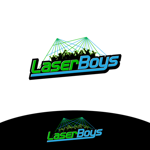 Upbeat logo design for laser-show hire/design company Design by Wuiing!