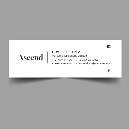 Design di Ascend Partners New Branded Email Signature di Xnine