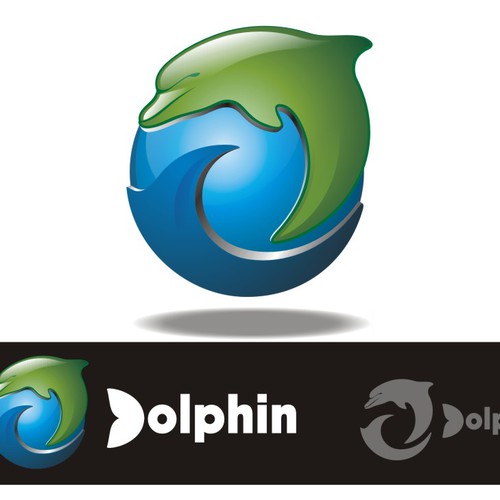 New logo for Dolphin Browser Design by eugen ed