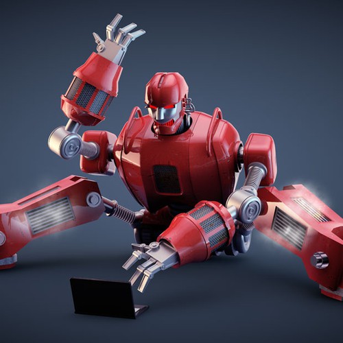 Computer modeled (CG) evil robot illustration Design von ZHT