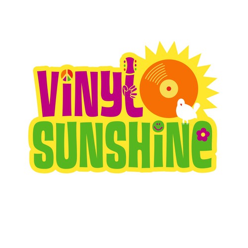 Vinyl Sunshine needs an uplifting retro, 60s/70s BAND logo Design by tgolub