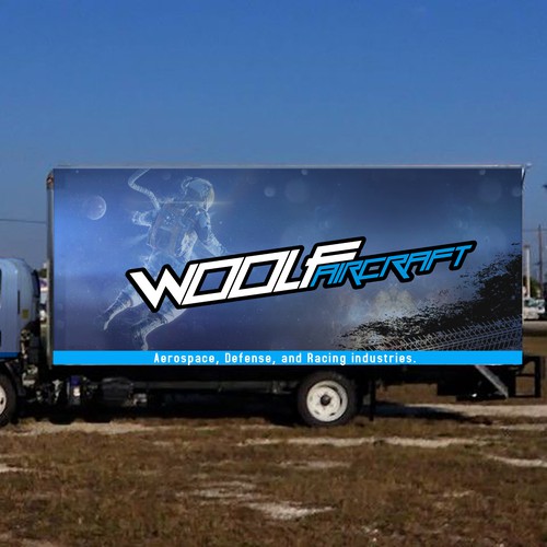 Design our box truck wrap! Design by Carlos Larrota