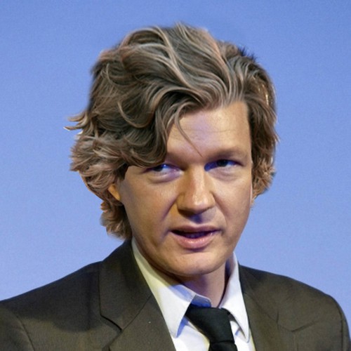 Design the next great hair style for Julian Assange (Wikileaks) Diseño de Perge