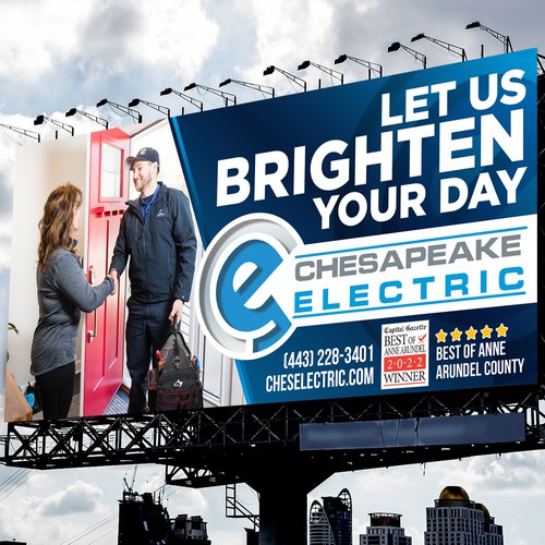 Chesapeake Electric Billboard Design by icon89GraPhicDeSign