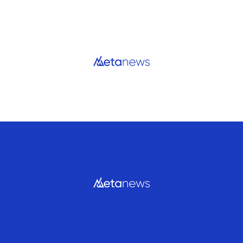 Design a logo for a web3 News platform called MetaNews Design by VNGNC ♛