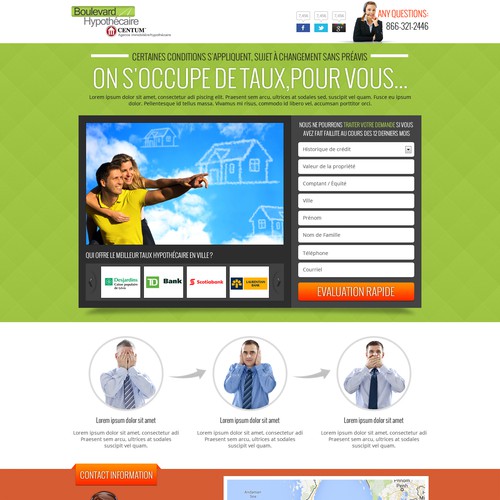 Landing page design contest entry by Eclick Softwares