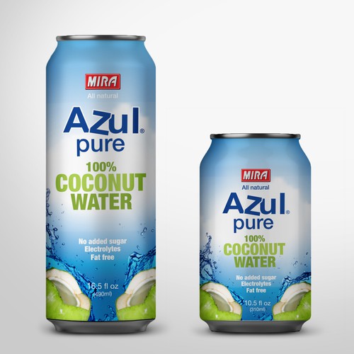 Looking for a Package Face Lift for Azul Pure Coconut Water Product