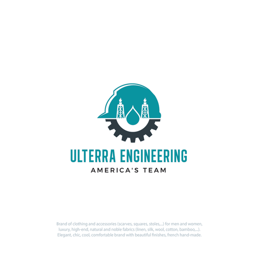 Diseño de Oil & Gas Engineering Logo de gotchagraphicsdotcom