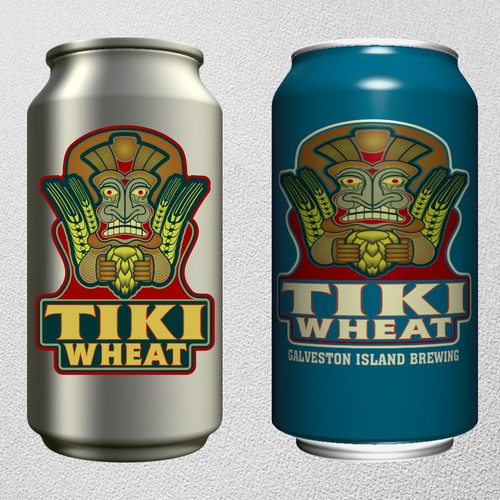 Create an original beer can logo for TIKI Wheat Product label contest