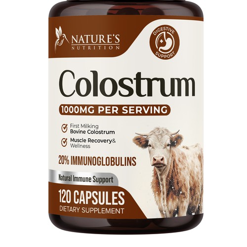 Powerful, Colostrum Design Needed for Nature's Nutrition Design by UnderTheSea™