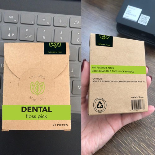 We need a Clean & Minimum design for our first Smart packaging dental floss picks product Design by Tanzina5