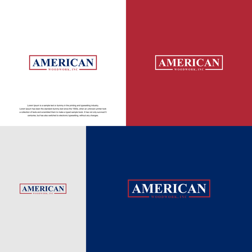 American Woodwork news a new logo Design by muhammad_